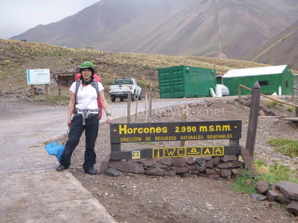 アコンカグア登山　ホンコース（2950m）Horcones