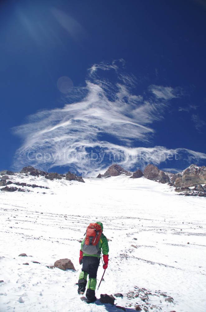 アコンカグア登山6日目　登るか下りるか　ビエント・ブランコ(viento blanco) Aconcagua Expedition