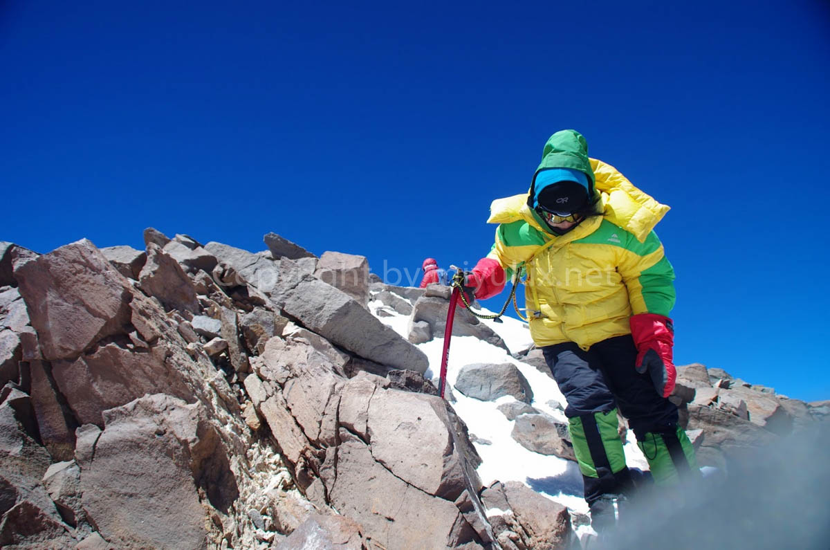 下山　グランカナレーターを下る　アコンカグア登山8日目・アタック日 Aconcagua Expedition